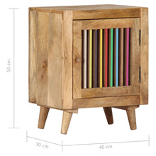 Carica l&#39;immagine nel visualizzatore di Gallery, Mobiletto con anta 40x30x50 cm in Legno Massello di Mango