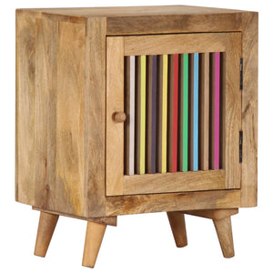 Mobiletto con anta 40x30x50 cm in Legno Massello di Mango