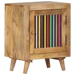 Mobiletto con anta 40x30x50 cm in Legno Massello di Mango