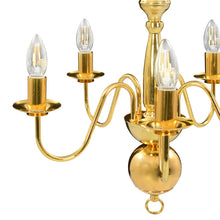 Laden Sie das Bild in den Galerie-Viewer, Lampadario Oro 5 Lampadine