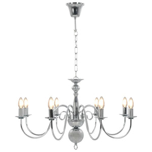 Lampadario Argento con 8 Lampadine