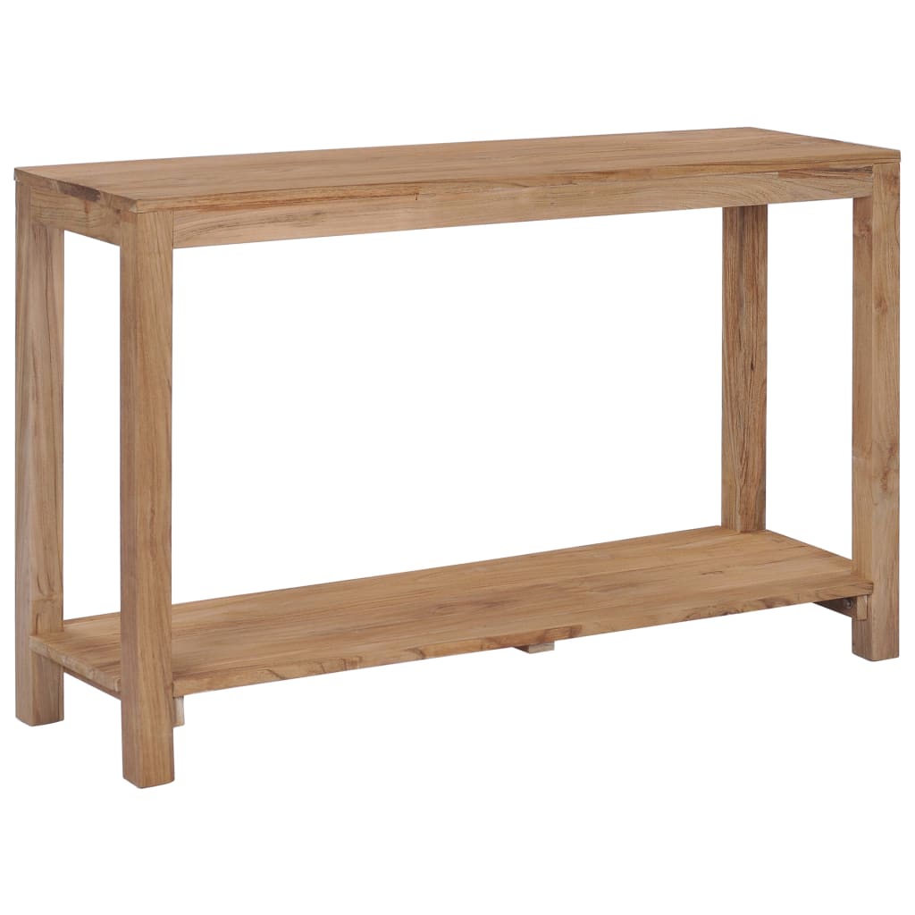 Mobiletto Consolle 120x35x75 cm in Legno Massello di Teak