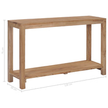 Carica l&#39;immagine nel visualizzatore di Gallery, Mobiletto Consolle 120x35x75 cm in Legno Massello di Teak