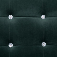 Load image into Gallery viewer, Divanetto 2 Posti con Braccioli Verde Scuro Cromato e Velluto