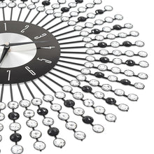 Carica l&#39;immagine nel visualizzatore di Gallery, Orologio da Parete in Metallo 43 cm Nero