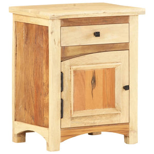 Mobiletto con Anta e Cassetto 40x30x50 cm in Legno Massello di Recupero