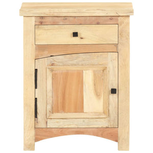 Mobiletto con Anta e Cassetto 40x30x50 cm in Legno Massello di Recupero