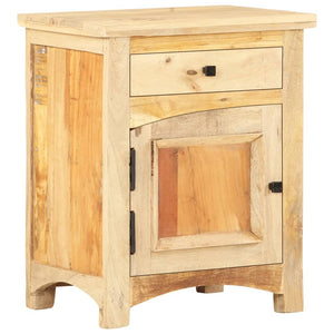 Mobiletto con Anta e Cassetto 40x30x50 cm in Legno Massello di Recupero