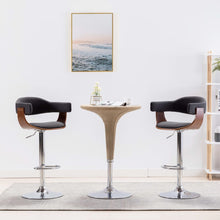 Carica l&#39;immagine nel visualizzatore di Gallery, Sgabelli da Bar 2 pz Grigi in Legno Piegato e Tessuto