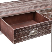 Laden Sie das Bild in den Galerie-Viewer, Tavolo Consolle Marrone 90x30x77 cm in Legno