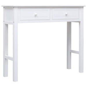 Tavolo Consolle Bianco 90x30x77 cm in Legno