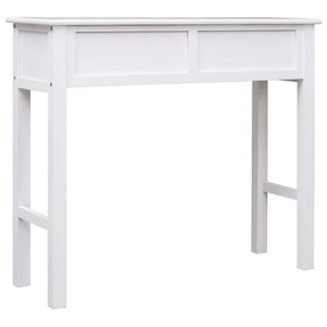 Tavolo Consolle Bianco 90x30x77 cm in Legno