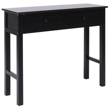 Load image into Gallery viewer, Tavolo Consolle Nero 90x30x77 cm in Legno