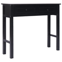 Load image into Gallery viewer, Tavolo Consolle Nero 90x30x77 cm in Legno