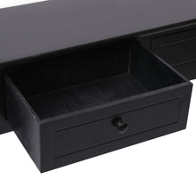 Load image into Gallery viewer, Tavolo Consolle Nero 90x30x77 cm in Legno