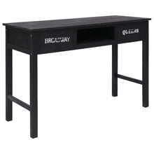Laden Sie das Bild in den Galerie-Viewer, Tavolo Consolle Nero 110x45x76 cm in Legno