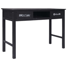 Laden Sie das Bild in den Galerie-Viewer, Tavolo Consolle Nero 110x45x76 cm in Legno