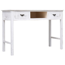 Load image into Gallery viewer, Tavolo Consolle Bianco Anticato 110x45x76 cm in Legno