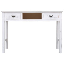 Load image into Gallery viewer, Tavolo Consolle Bianco Anticato 110x45x76 cm in Legno