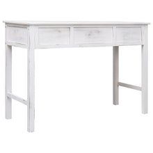 Load image into Gallery viewer, Tavolo Consolle Bianco Anticato 110x45x76 cm in Legno