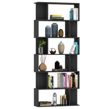 Carica l&#39;immagine nel visualizzatore di Gallery, Libreria/Divisorio Nero 80x24x192 cm in Legno Multistrato