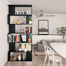 Carica l&#39;immagine nel visualizzatore di Gallery, Libreria/Divisorio Nero 80x24x192 cm in Legno Multistrato