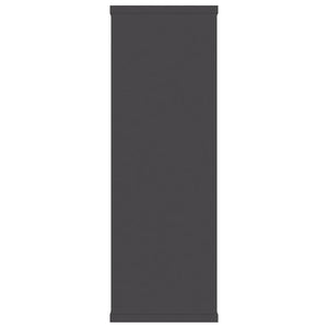 Mensola a Muro Geometrica 3 Rettangoli Grigio scuro 104x20x58,5 cm in Legno Multistrato
