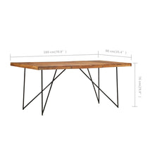 Charger l&#39;image dans la galerie, Tavolo da Pranzo 180x90x76 cm in Legno Massello di Acacia