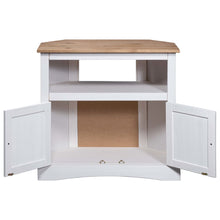 Indlæs billede til gallerivisning Mobiletto in Pino Messicano Bianco con piano Naturale 80x43x78 cm