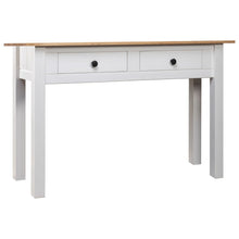 Charger l&#39;image dans la galerie, Tavolo Consolle Bianco 110x40x72 cm Legno Massello Pino Panama