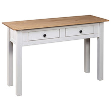 Charger l&#39;image dans la galerie, Tavolo Consolle Bianco 110x40x72 cm Legno Massello Pino Panama