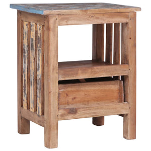 Comodino 41x30x50 cm in Legno Massello di Mogano