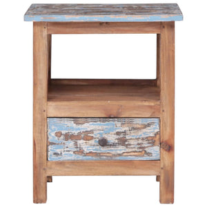 Comodino 41x30x50 cm in Legno Massello di Mogano