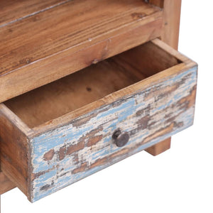 Comodino 41x30x50 cm in Legno Massello di Mogano
