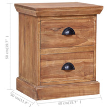 Carica l&#39;immagine nel visualizzatore di Gallery, Mobiletto con cassetti 40x30x50 cm in Legno Massello di Teak