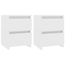 Carica l&#39;immagine nel visualizzatore di Gallery, Comodini 2 pz Bianco 30x30x40 cm in Legno Ingegnerizzato