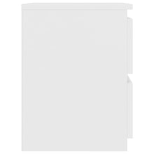Carica l&#39;immagine nel visualizzatore di Gallery, Comodini 2 pz Bianco 30x30x40 cm in Legno Ingegnerizzato