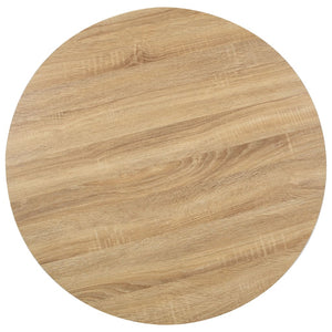 Tavolo da Pranzo Stile Bistrot Marrone Chiaro 80 cm in MDF