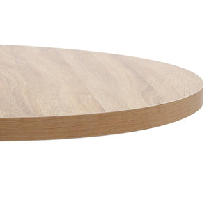 Tavolo da Pranzo Stile Bistrot Marrone Chiaro 80 cm in MDF