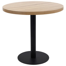 Load image into Gallery viewer, Tavolo da Pranzo Stile Bistrot Marrone Chiaro 80 cm in MDF