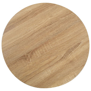 Tavolo da Pranzo Stile Bistrot Marrone Chiaro 80 cm in MDF