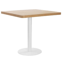 Load image into Gallery viewer, Tavolo da Pranzo Stile Bistrot Marrone Chiaro 80x80 cm in MDF