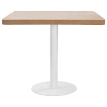 Load image into Gallery viewer, Tavolo da Pranzo Stile Bistrot Marrone Chiaro 80x80 cm in MDF