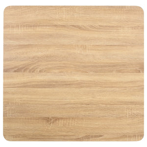 Tavolo da Pranzo Stile Bistrot Marrone Chiaro 80x80 cm in MDF