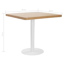 Load image into Gallery viewer, Tavolo da Pranzo Stile Bistrot Marrone Chiaro 80x80 cm in MDF