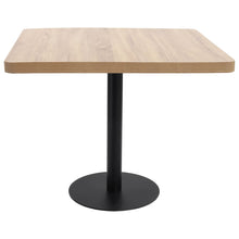 Load image into Gallery viewer, Tavolo da Pranzo Stile Bistrot Marrone Chiaro 80x80 cm in MDF