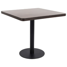 Load image into Gallery viewer, Tavolo da Pranzo Stile Bistrot Marrone Scuro 80x80 cm in MDF