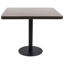 Load image into Gallery viewer, Tavolo da Pranzo Stile Bistrot Marrone Scuro 80x80 cm in MDF