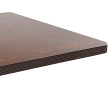 Load image into Gallery viewer, Tavolo da Pranzo Stile Bistrot Marrone Scuro 80x80 cm in MDF