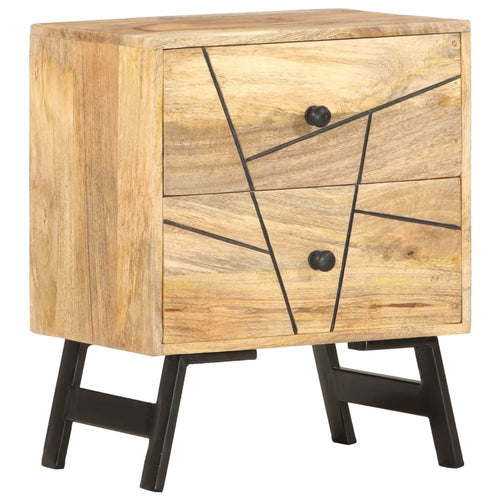 Mobiletto con cassetti 40x30x50 cm in Legno Massello di Mango